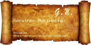 Gerstner Marinella névjegykártya